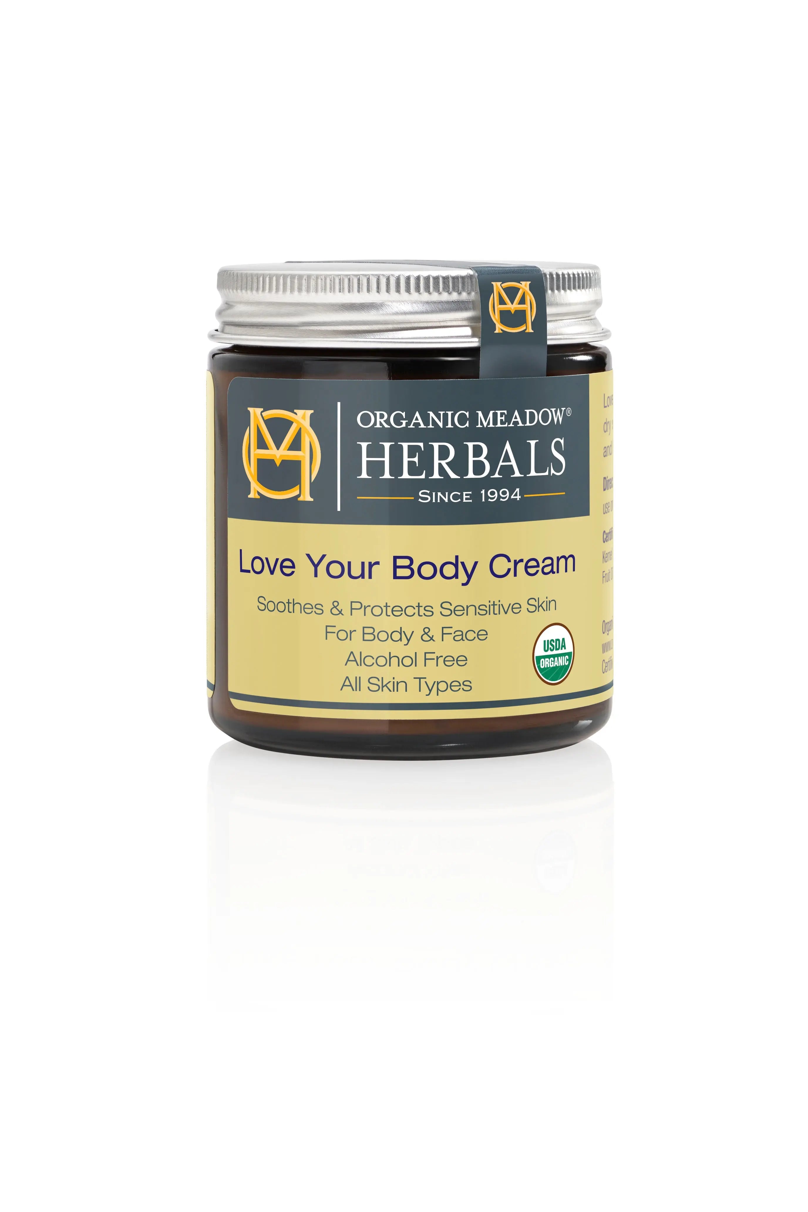 USDA Organic Love Your Body Cream Organic Meadow Herbals