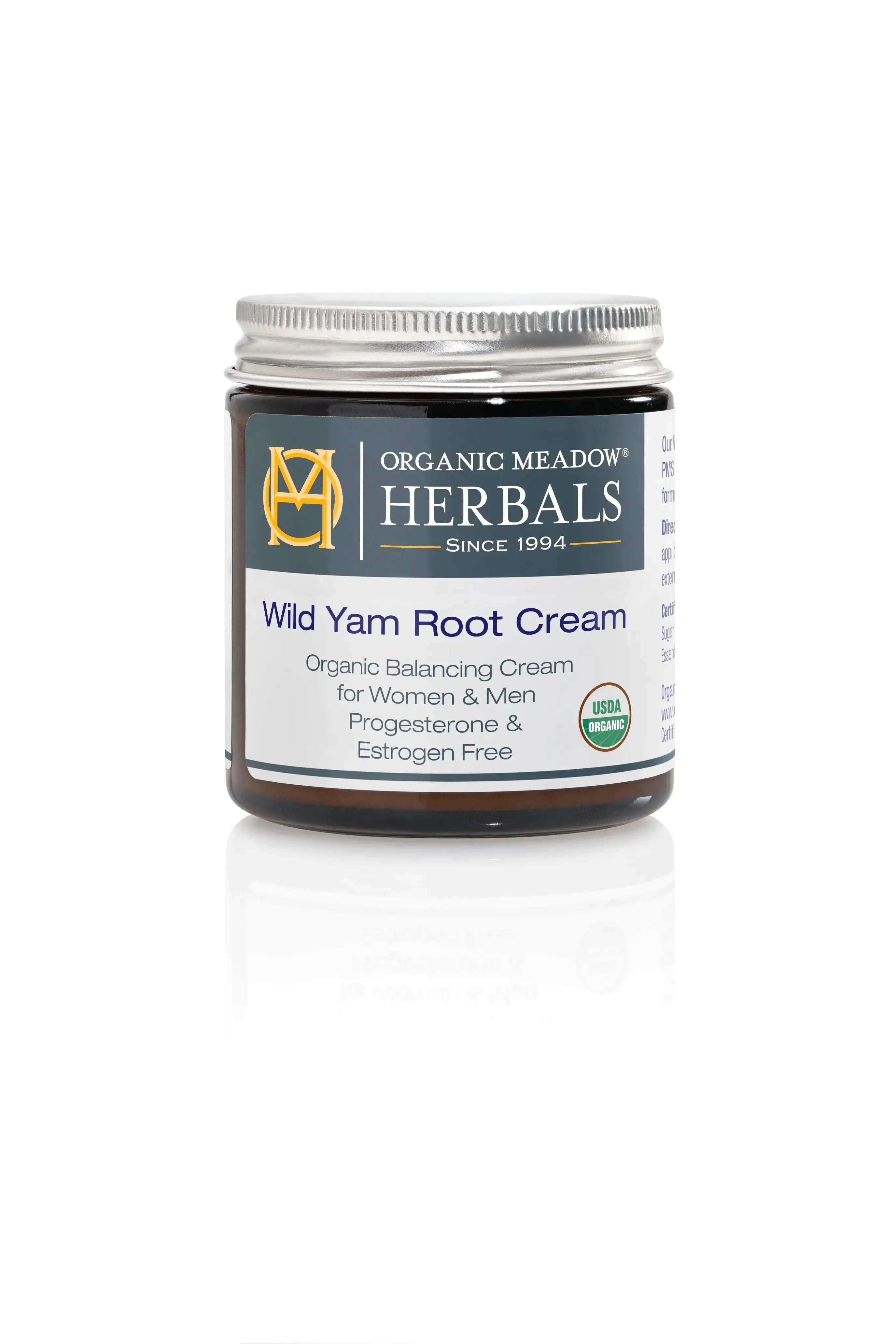 Organic Wild Yam Root Cream Organic Meadow Herbals