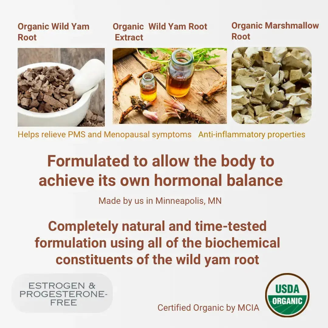 Wild Yam Root Cream Indian Meadow Herbals