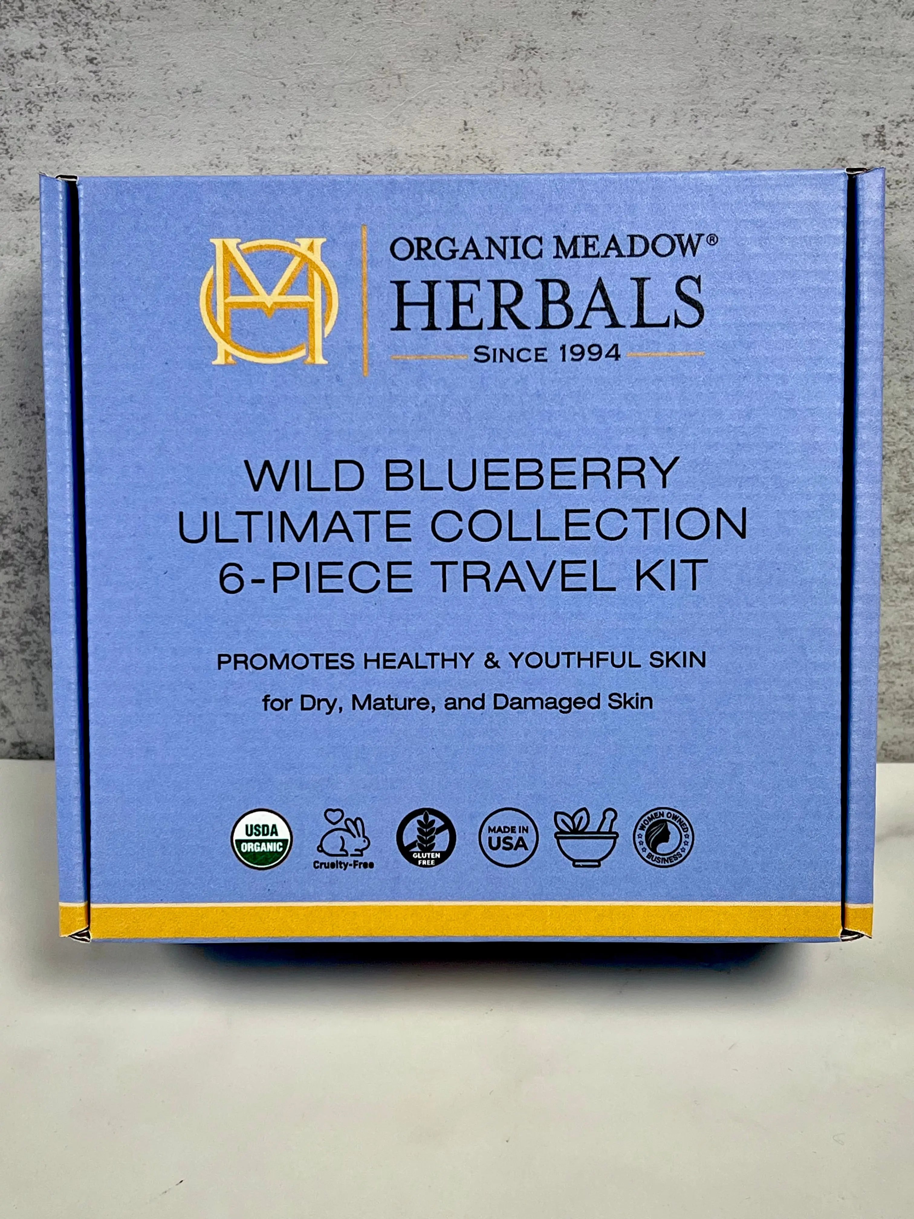 Value Pack! Wild Blueberry Ultimate Collection 6-Piece Travel Kit Indian Meadow Herbals