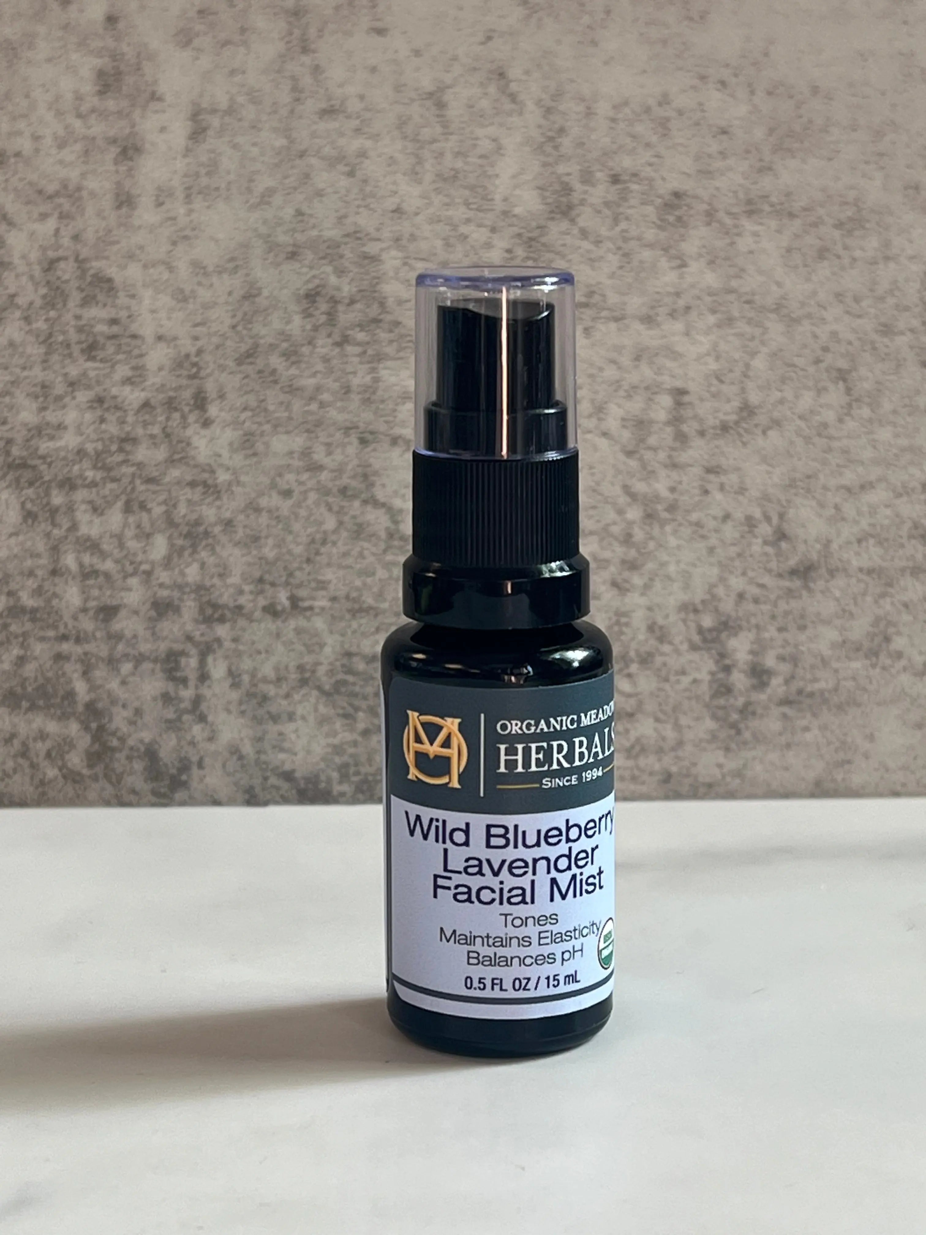 Travel size Wild Blueberry Lavender Facial Mist 0.5oz Organic Meadow Herbals