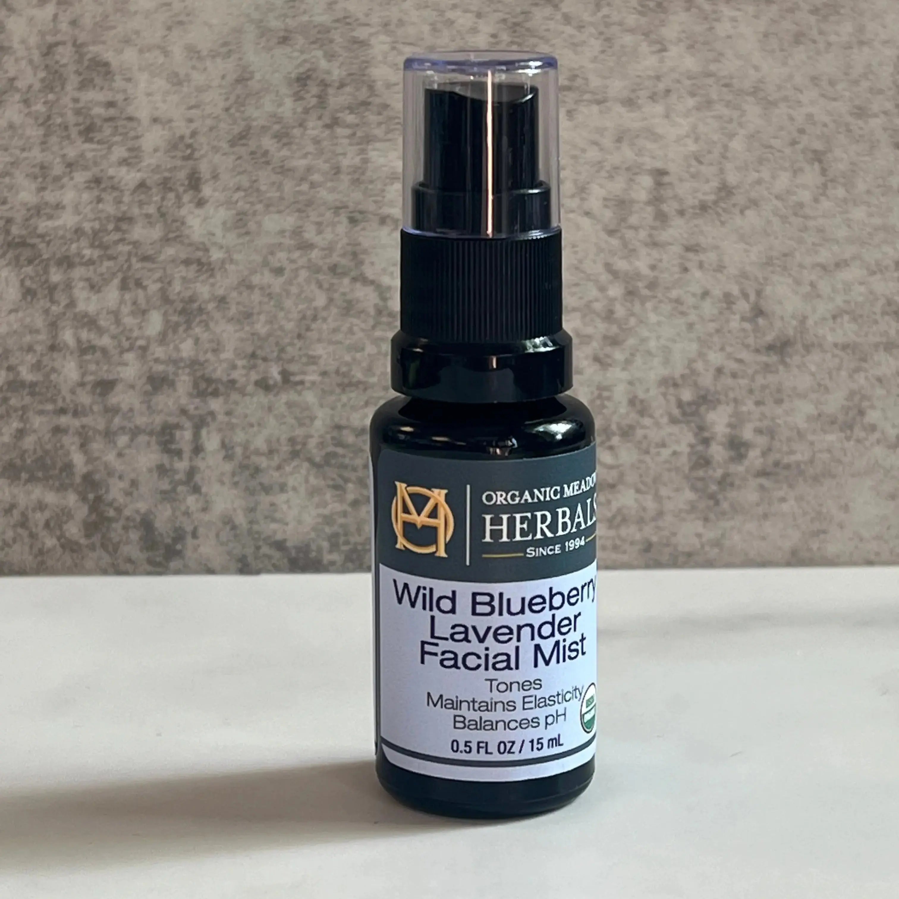 Travel size Wild Blueberry Lavender Facial Mist 0.5oz Organic Meadow Herbals