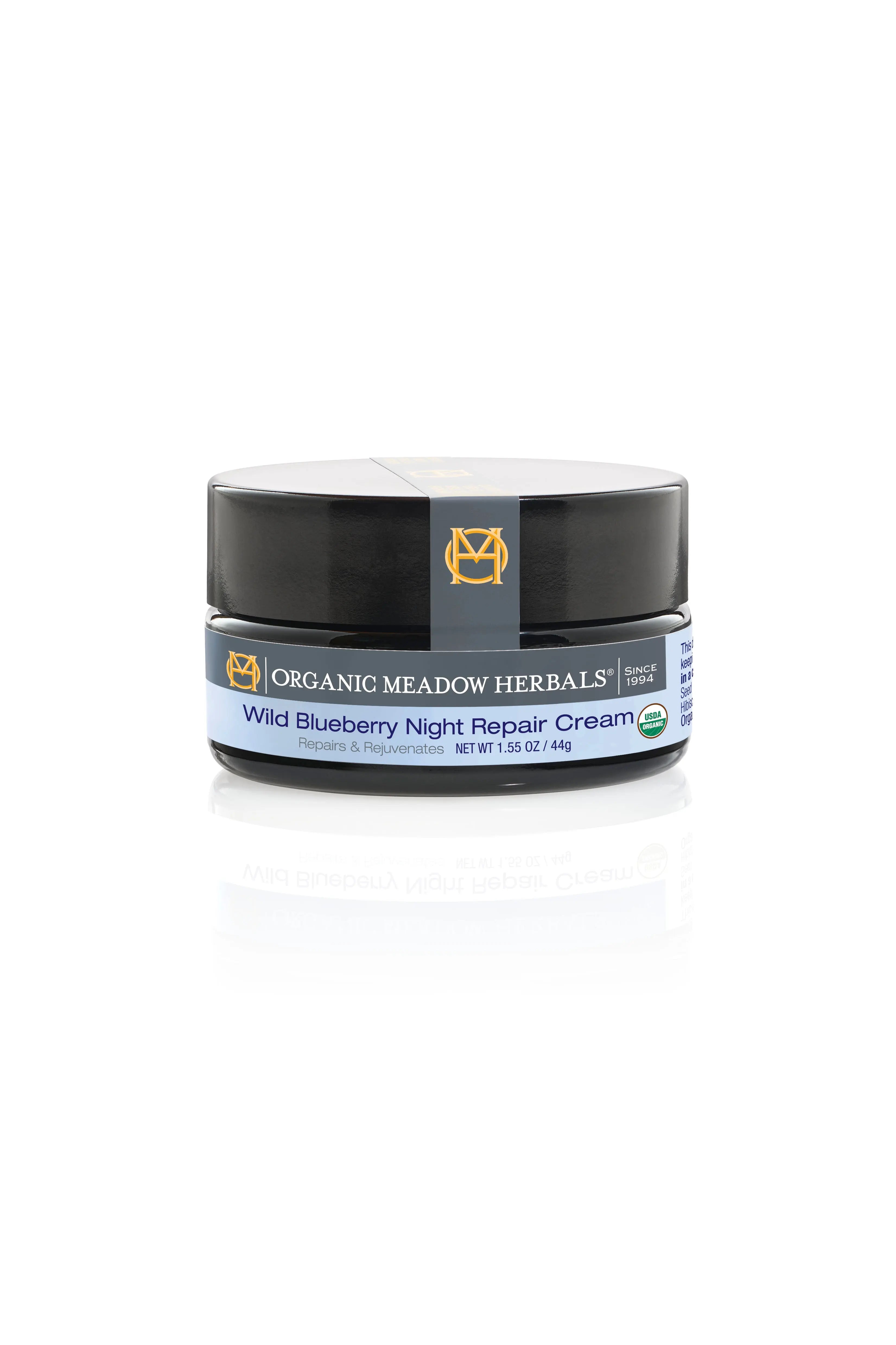 Wild Blueberry Night Repair Cream Organic Meadow Herbals