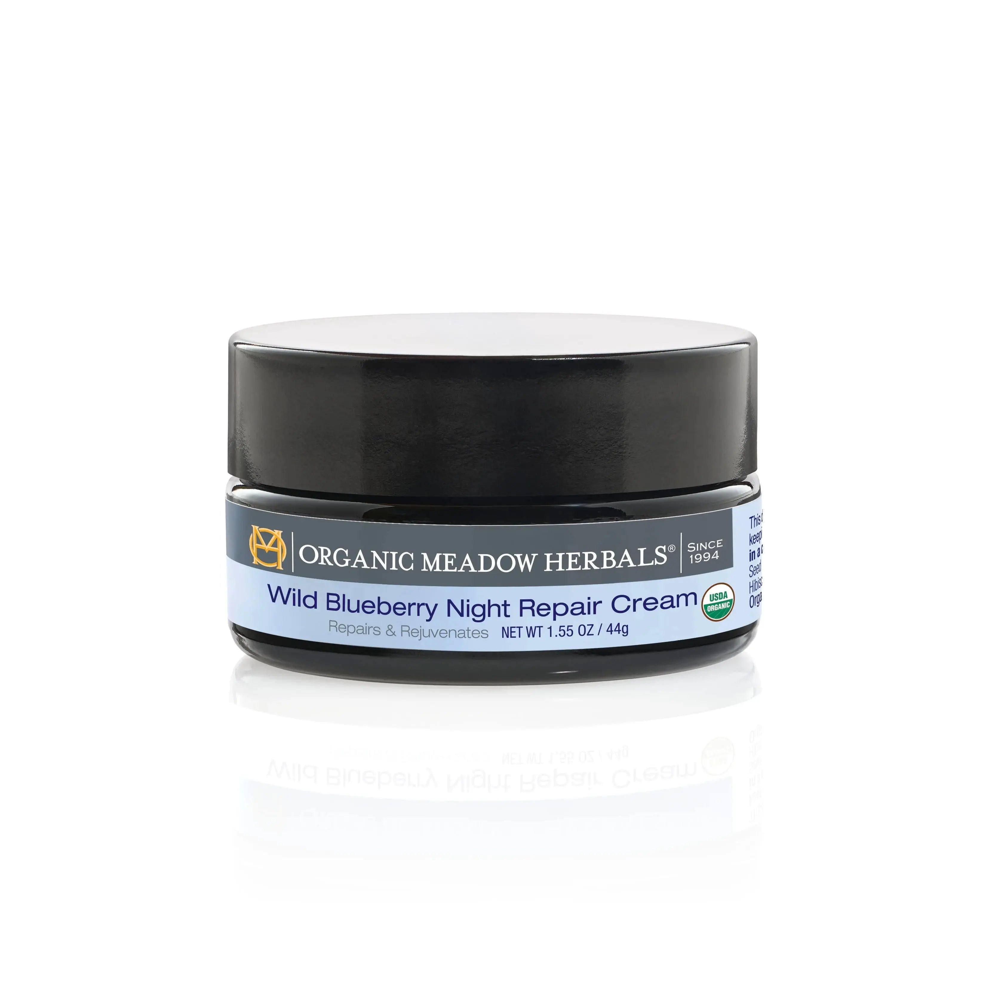 Organic Wild Blueberry Night Repair Cream Organic Meadow Herbals