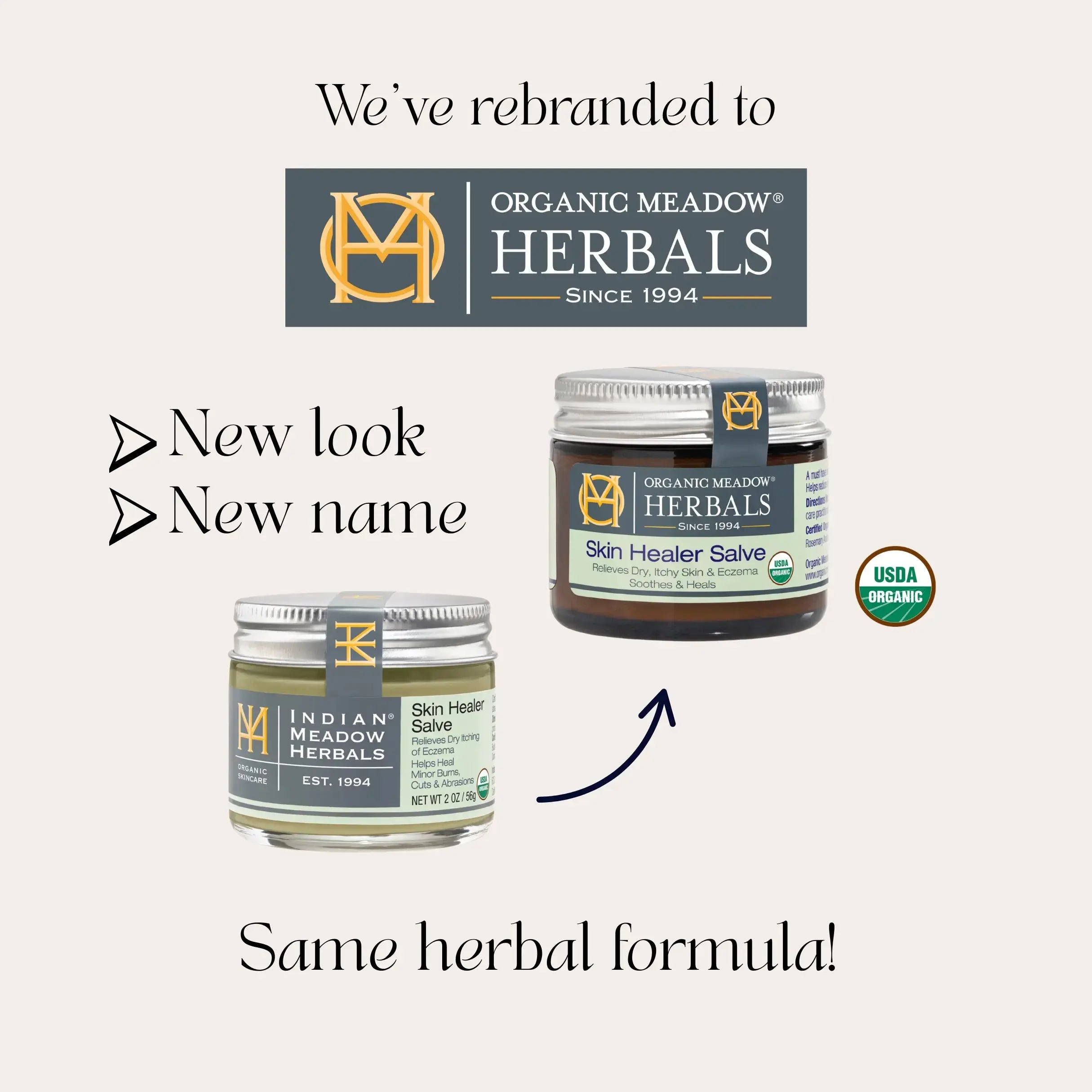 Skin Healer Salve Organic Meadow Herbals