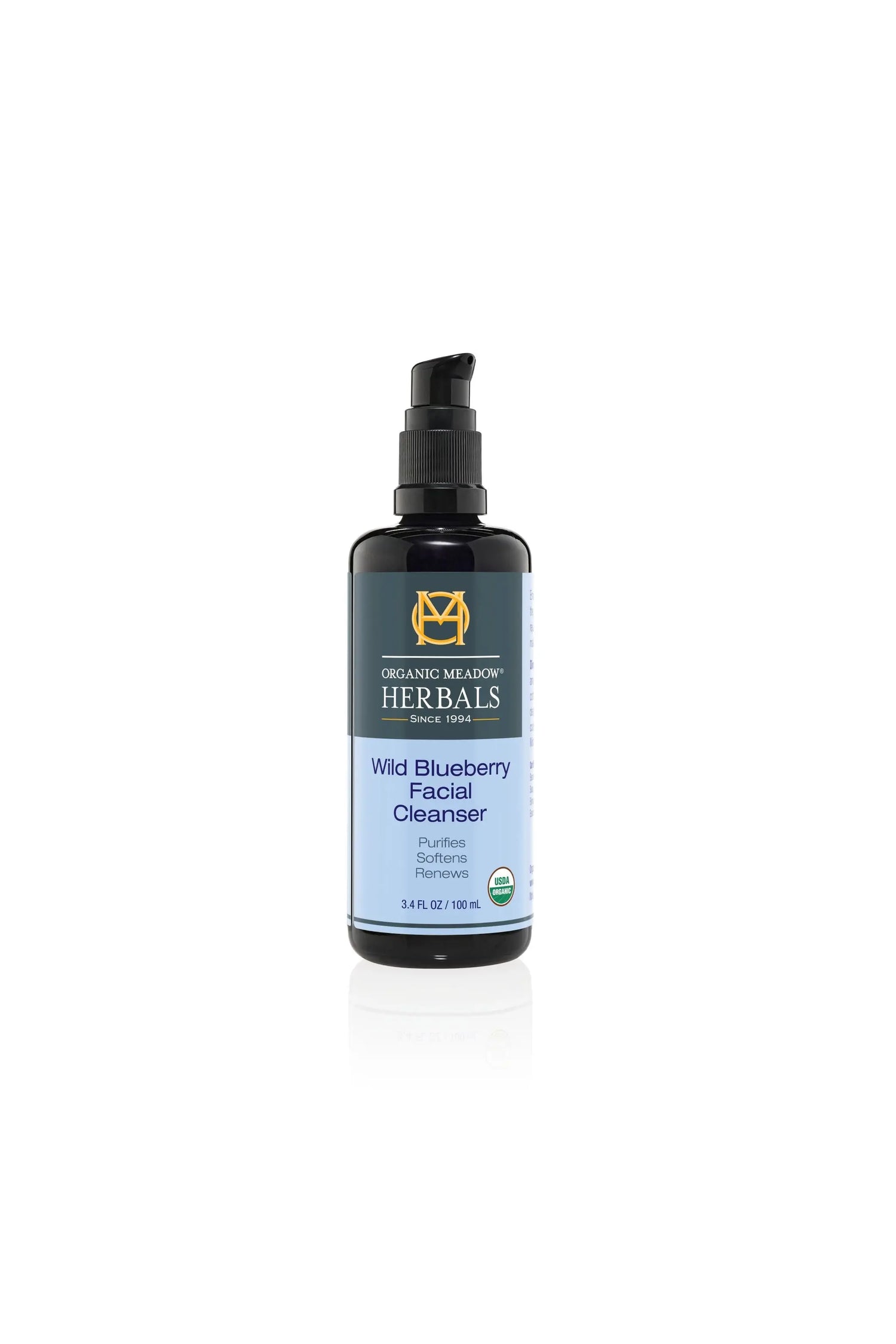 Wild Blueberry Facial Cleanser Organic Meadow Herbals