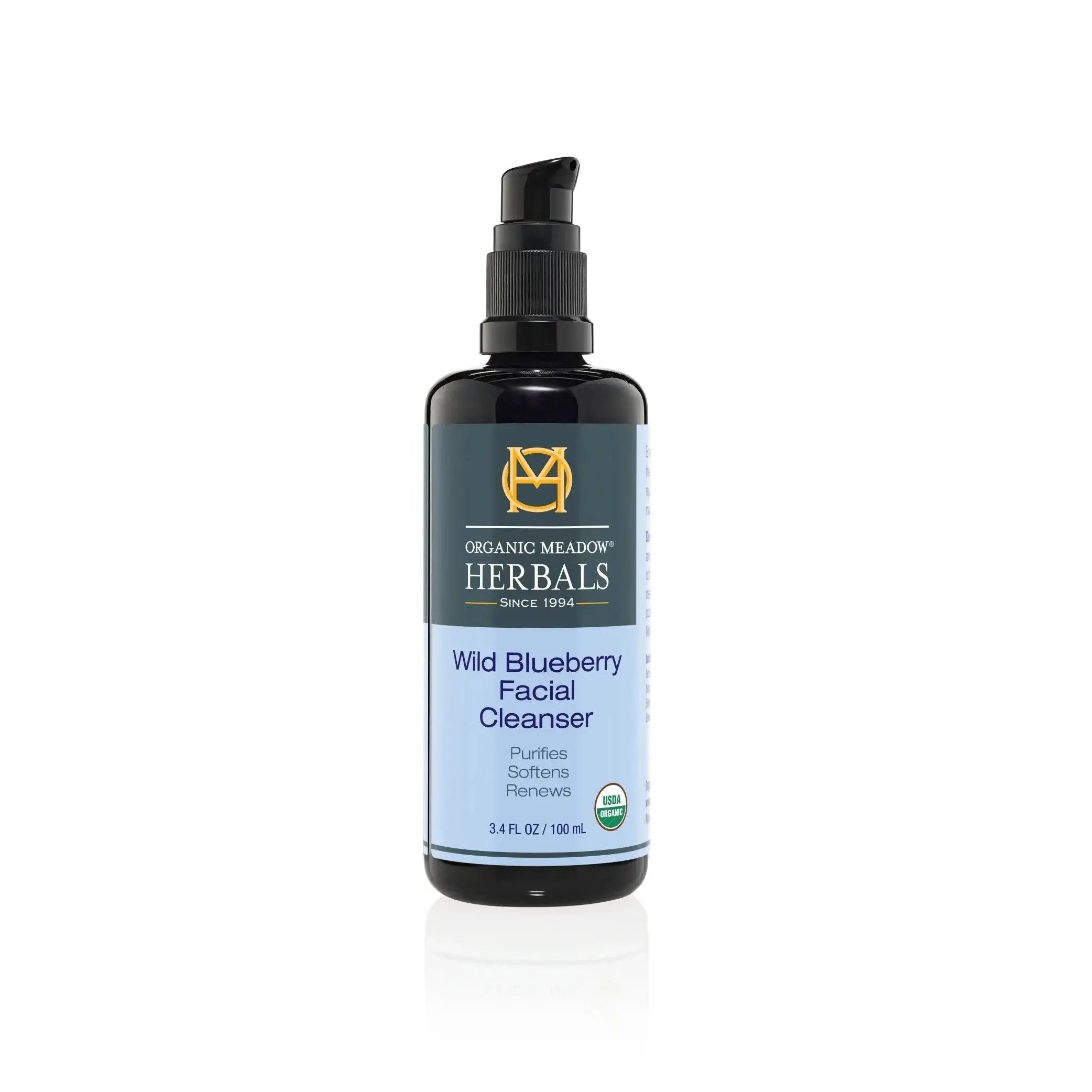 Wild Blueberry Facial Cleanser Organic Meadow Herbals