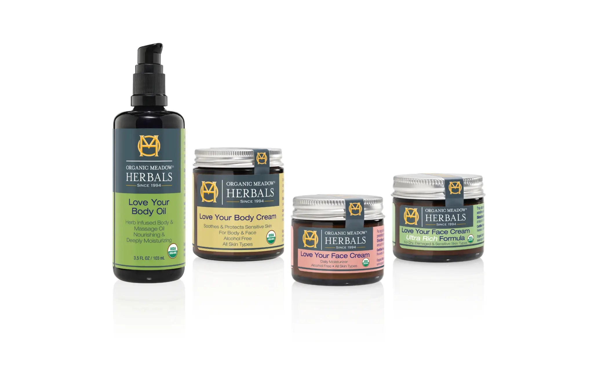 Image of 4 products included in a value pack on a marble background