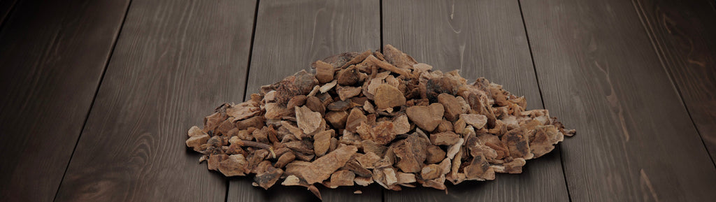 Wild Yam Root on wooden table