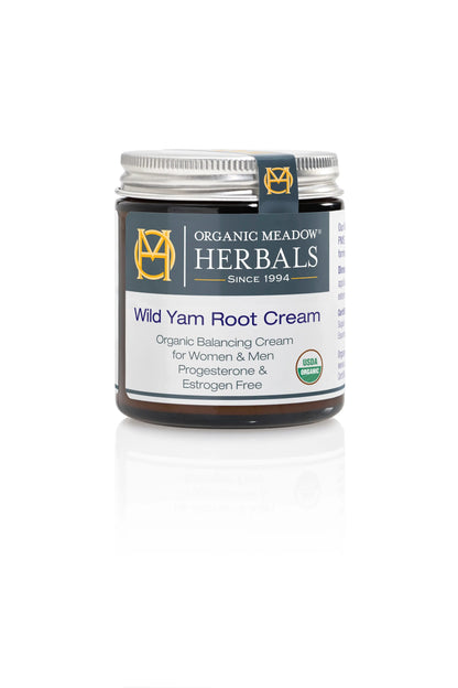 Organic Wild Yam Root Cream Indian Meadow Herbals