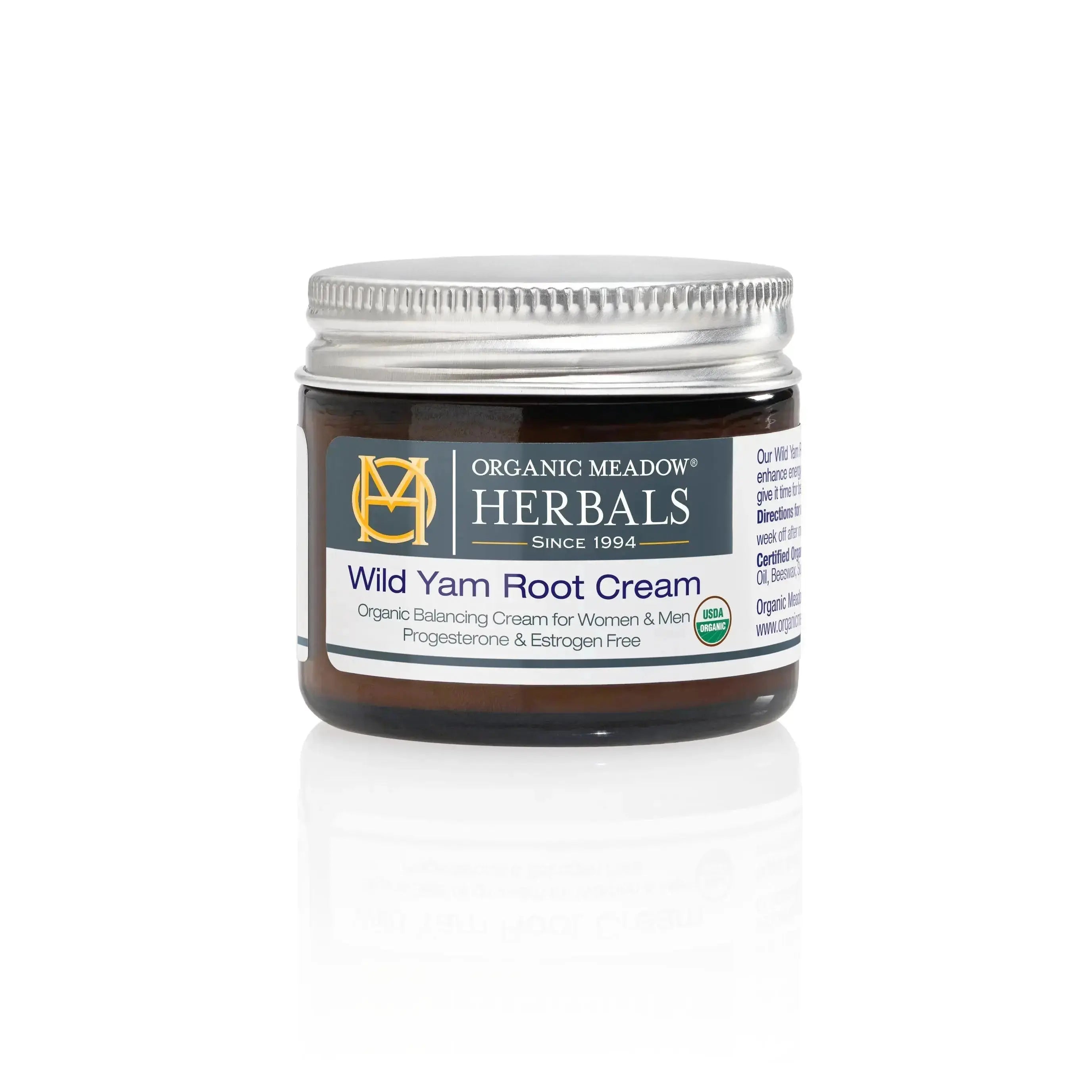 Organic Wild Yam Root Cream Organic Meadow Herbals