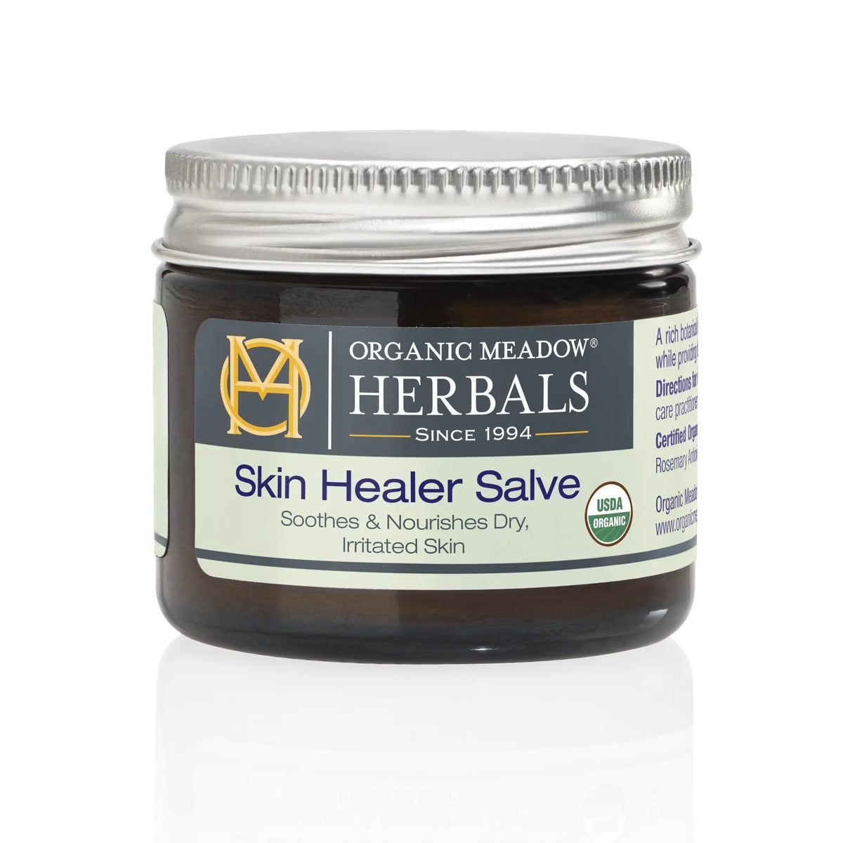 Organic Skin Healer Salve - Herbal Salve for Skin Irritations Organic Meadow Herbals