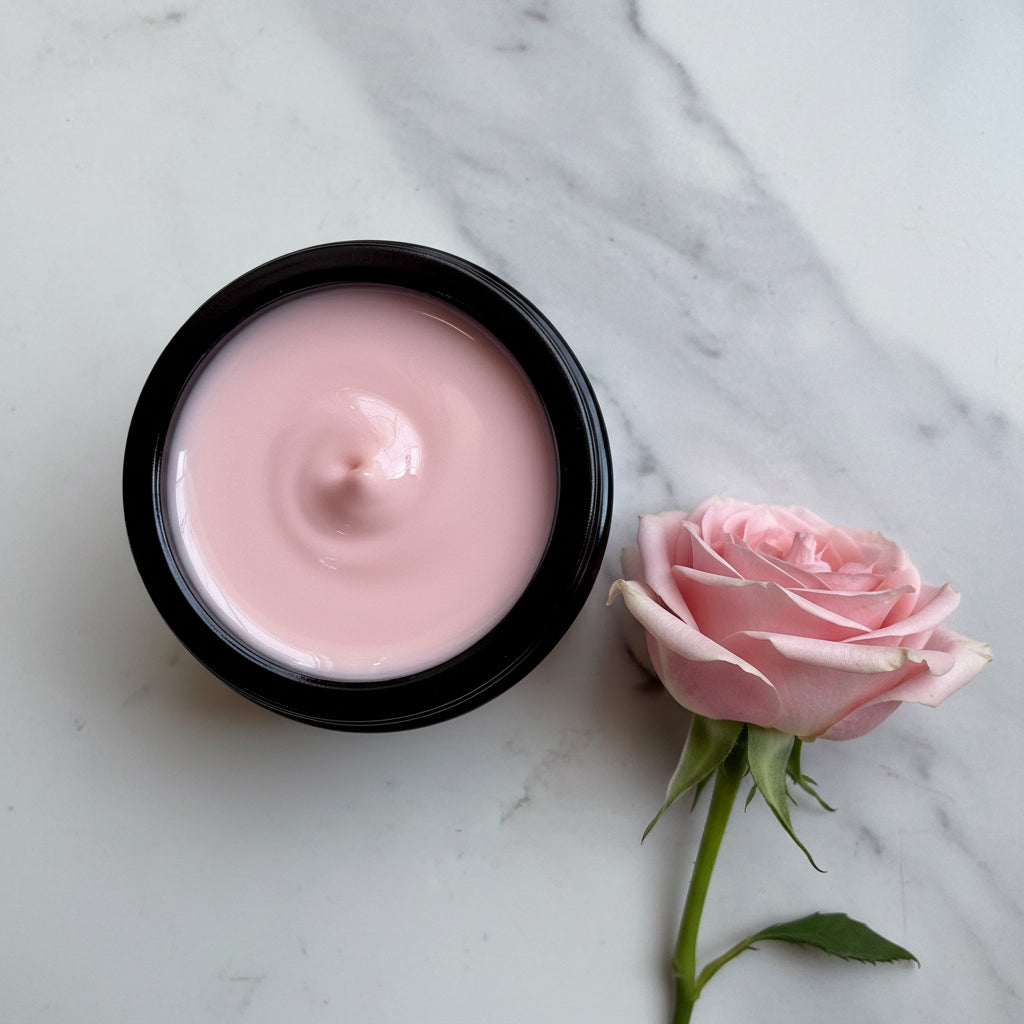 Organic Morning Rose Face Cream - Hydrating & Nourishing Facial Cream Organic Meadow Herbals