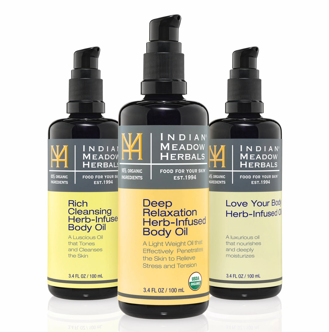 Value pack  3 Herb-Infused Body Oils