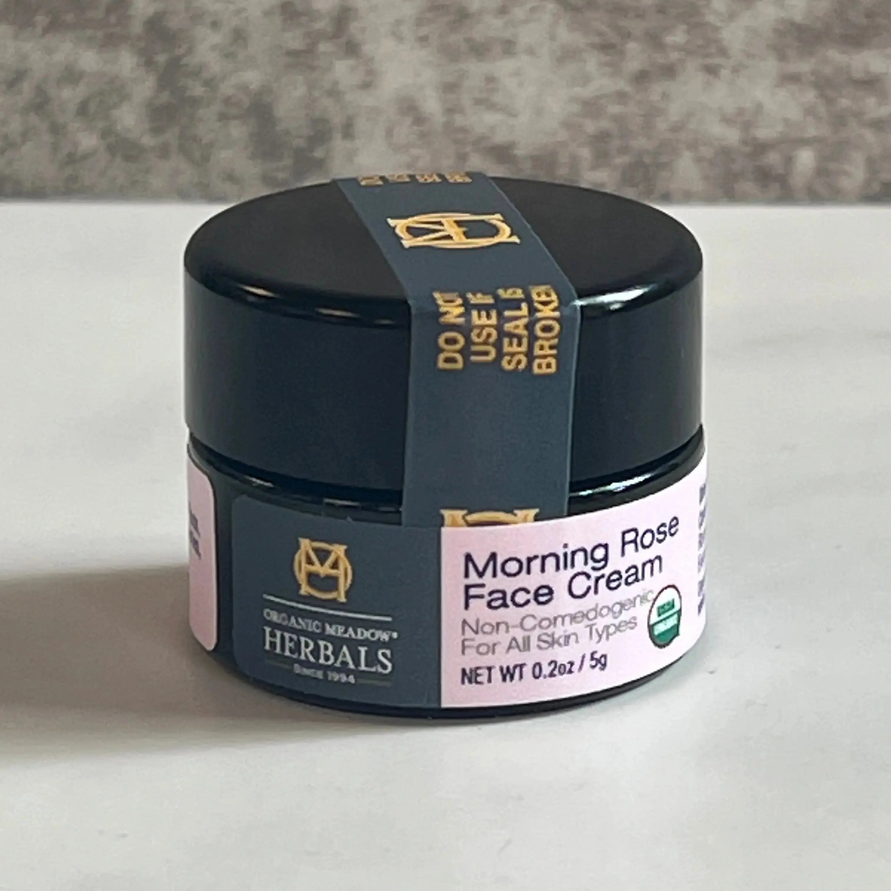 Travel size Morning Rose Face Cream 0.2oz Organic Meadow Herbals