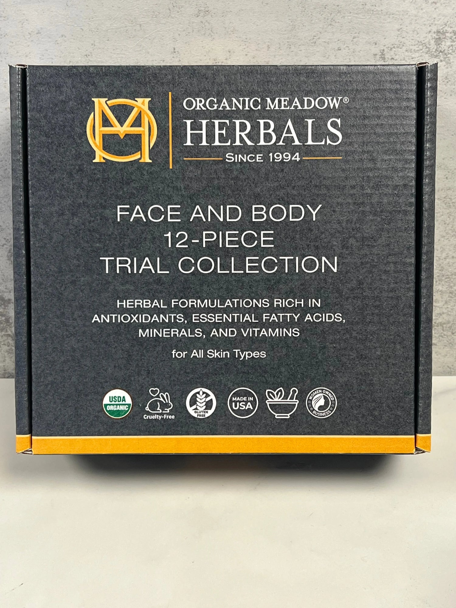 Face &amp; Body Trial Size 12-Piece Collection Indian Meadow Herbals