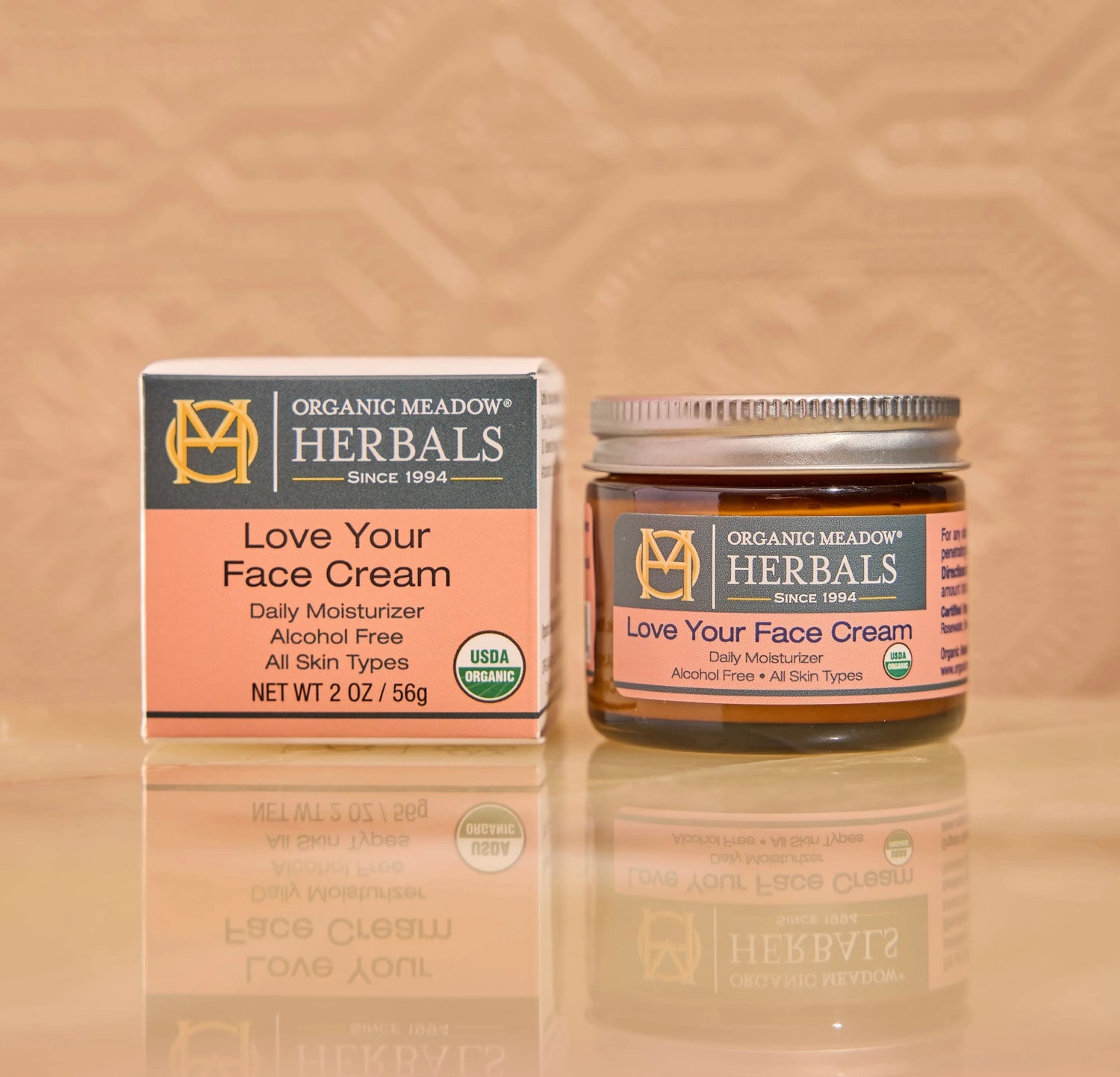 Love Your Face Cream - Daily Moisturizer for Dry Skin Organic Meadow Herbals