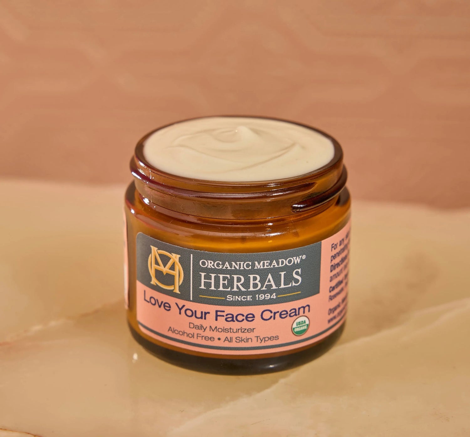Love Your Face Cream - Daily Moisturizer for Dry Skin Organic Meadow Herbals