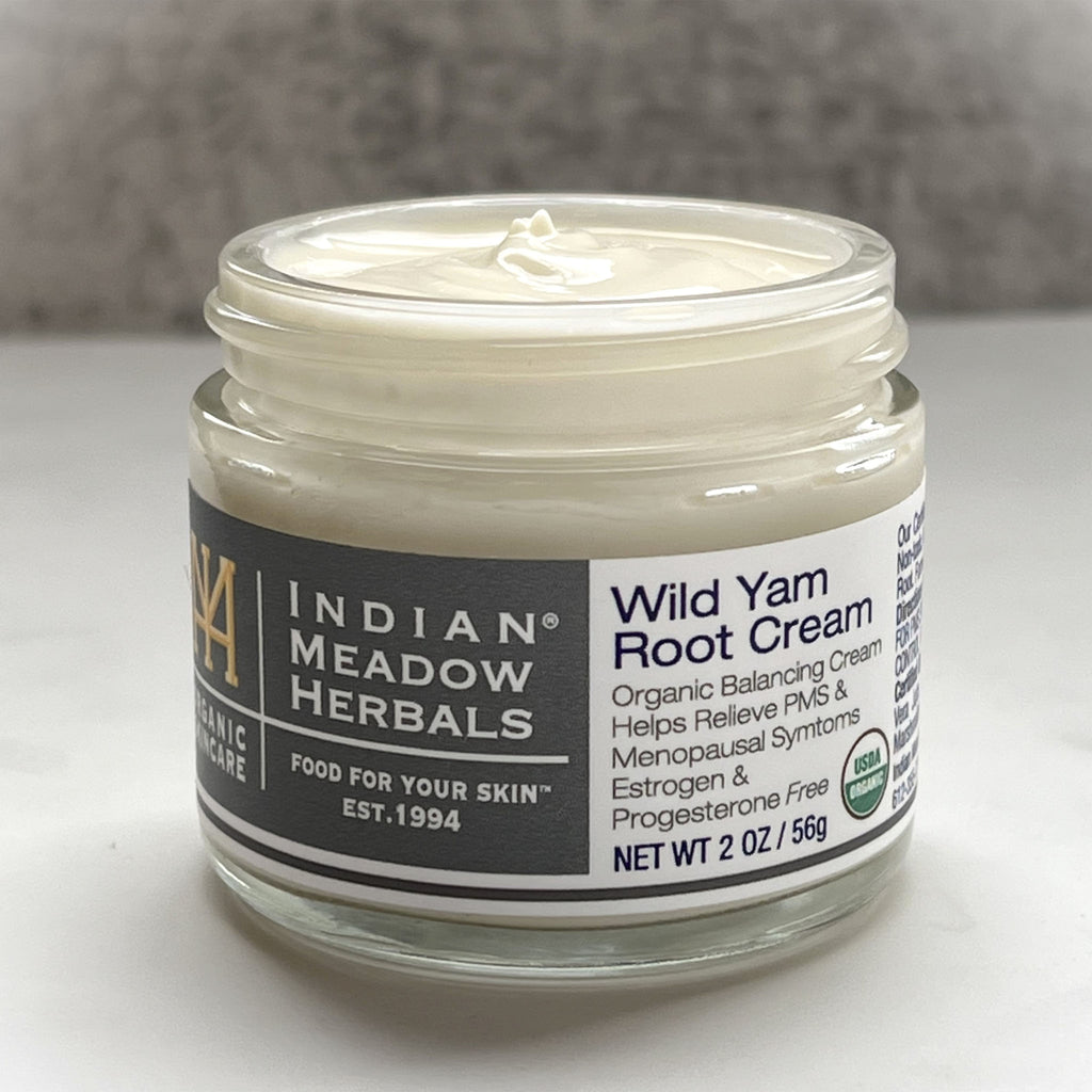 Open jar of 2oz Yam Root Cream