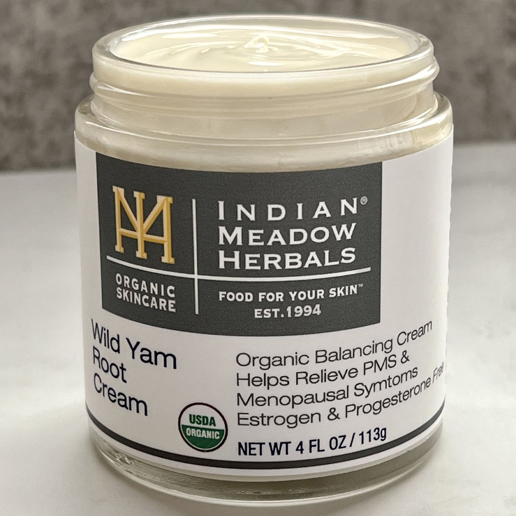 Open jar of Wild Yam Root Cream