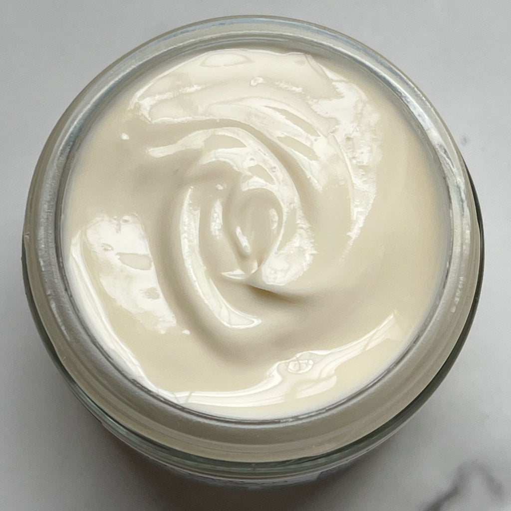 Top view of Wild Yam Root Cream open jar